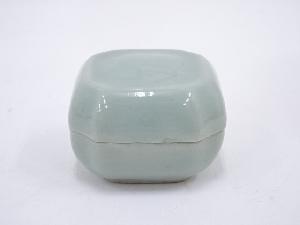 京焼　青磁寿字香合